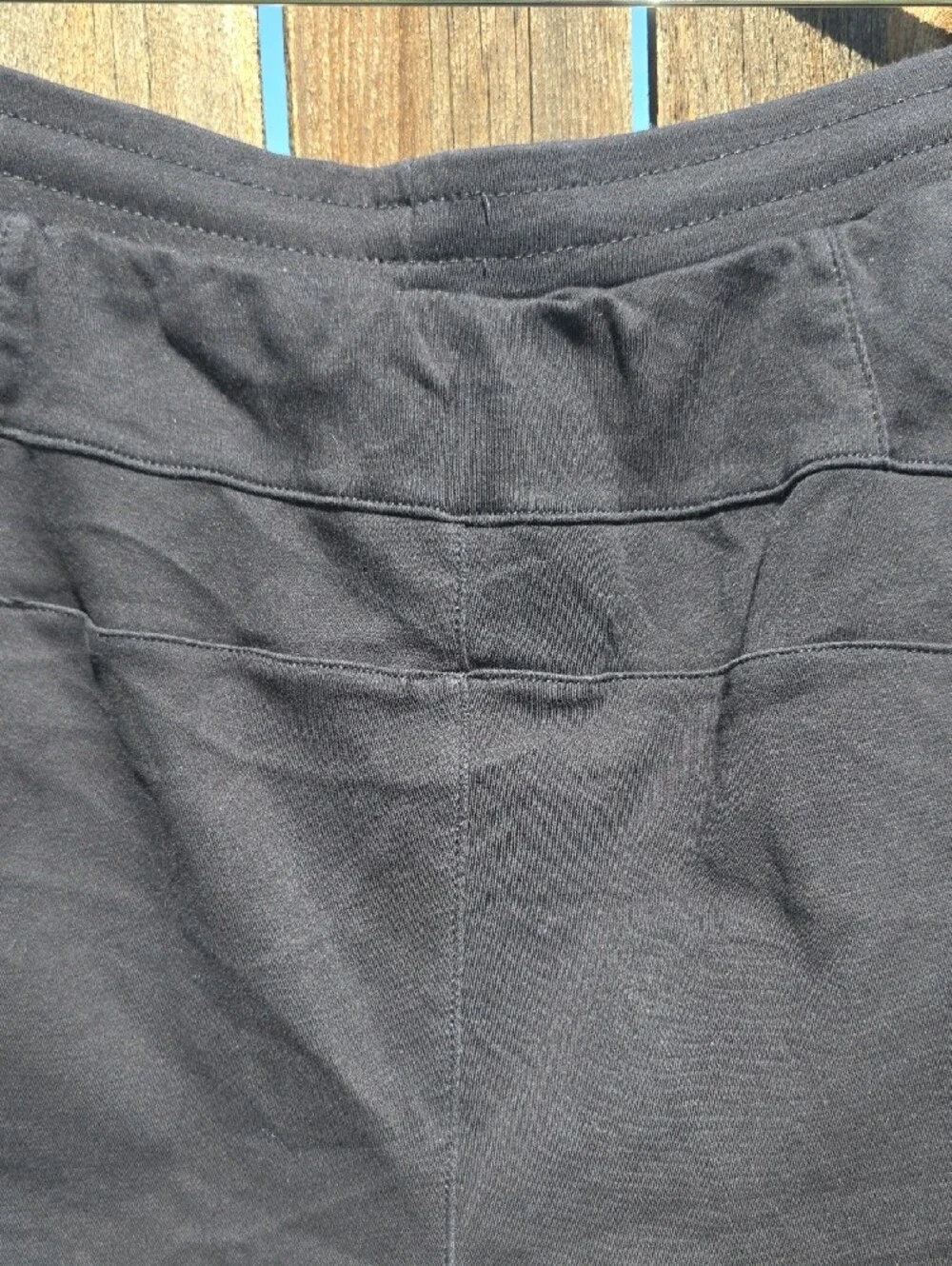 Ryker Black Athletic Shorts 100% Organic Cotton Inner Layer 100% Merino Wool SML